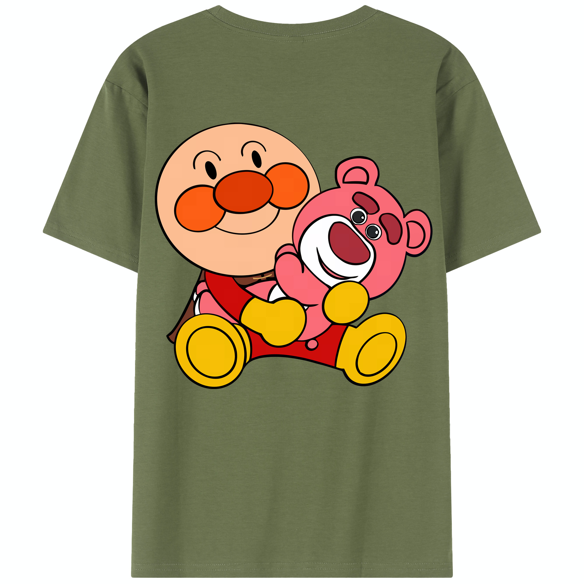 （画像用） アンパンマン Anpanman 綿100％半袖Tシャツ（背面プリント）